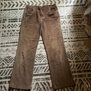 Brown corduroy pants